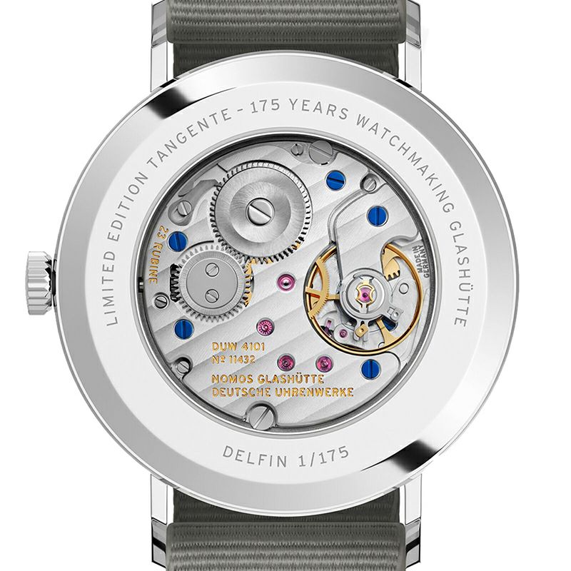 NOMOS GLASHUETTE Tangente 38 Date DELFIN ノモス グラスヒュッテ タンジェント 38 デイト DELFIN NM179.S22