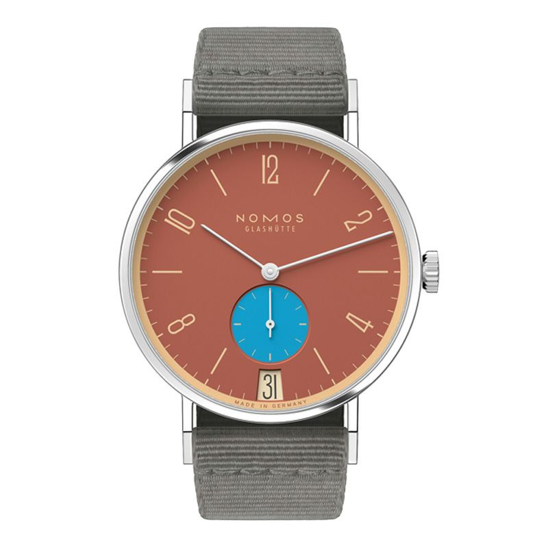 NOMOS GLASHUETTE Tangente 38 Date ZIEGELBLAU ノモス グラスヒュッテ タンジェント 38 デイト ZIEGELBLAU NM179.S27