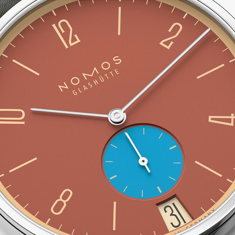 NOMOS GLASHUETTE Tangente 38 Date ZIEGELBLAU ノモス グラスヒュッテ タンジェント 38 デイト ZIEGELBLAU NM179.S27