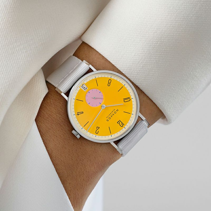 NOMOS GLASHUETTE Tangente 38 Date KATZENGOLD ノモス グラスヒュッテ タンジェント 38 デイト KATZENGOLD NM179.S8