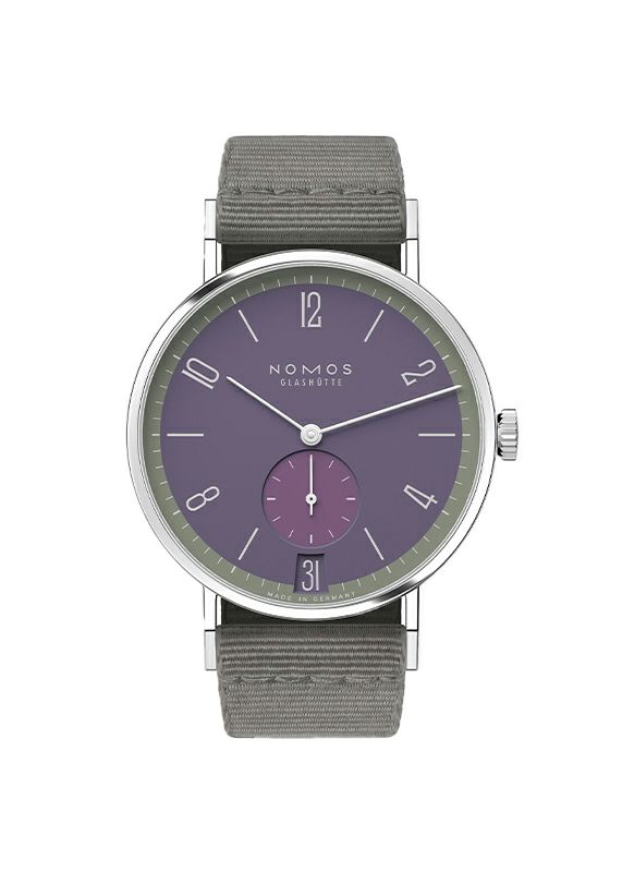 NOMOS GLASHUETTE Tangente 38 Date MAUVEGR&Uuml;N ノモス グラス  