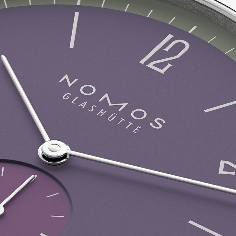 NOMOS GLASHUETTE Tangente 38 Date MAUVEGR&Uuml;N ノモス グラスヒュッテ タンジェント 38 デイト MAUVEGR&Uuml;N NM179.S9