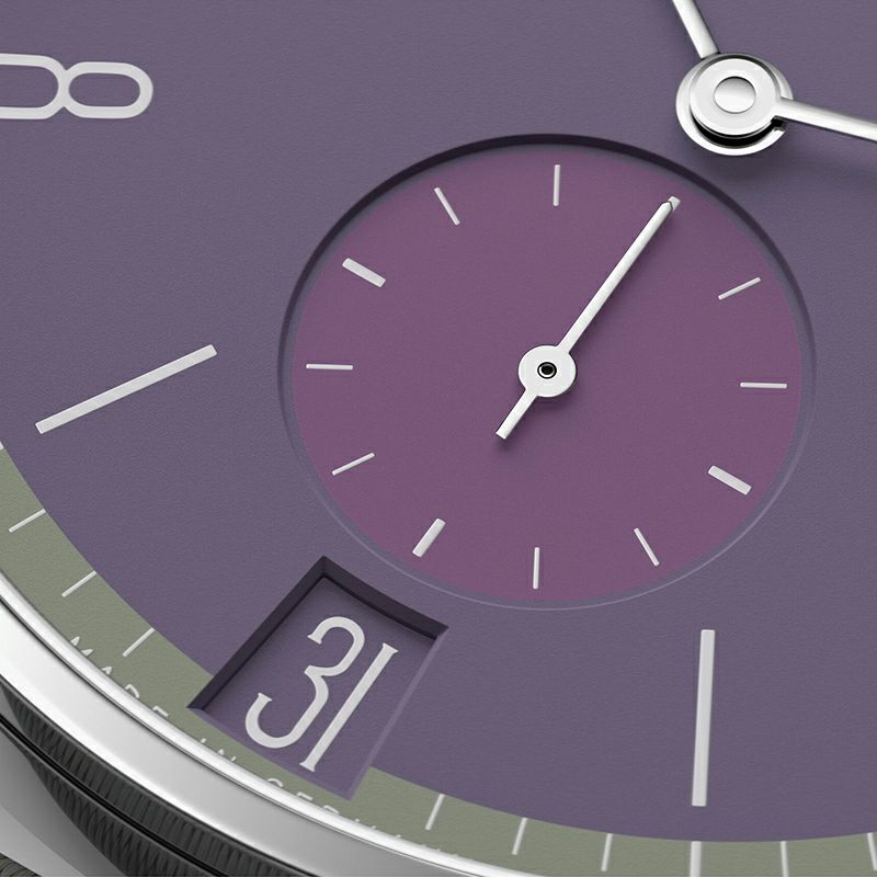 NOMOS GLASHUETTE Tangente 38 Date MAUVEGR&Uuml;N ノモス グラスヒュッテ タンジェント 38 デイト MAUVEGR&Uuml;N NM179.S9