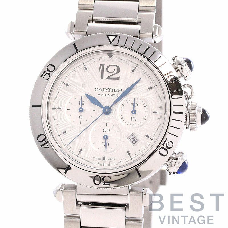 【中古】CARTIER PASHA DE CARTIER CHRONOGRAPH 41MM カルティエ パシャ ドゥ カルティエ クロノグラフ 41MM WSPA0018