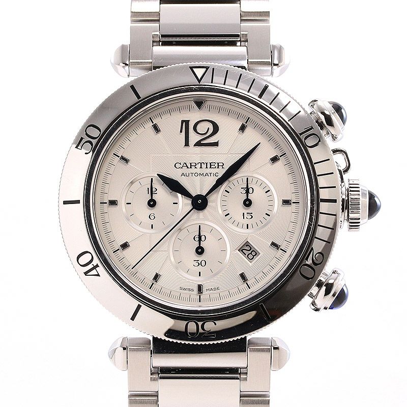 全品送料0円 CARTIER DE PASHA 中古】CARTIER CHRONOGRAPH カルティエ 41MM その他