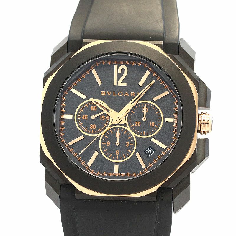 売れ筋介護用品も！ 中古】BVLGARI OCTO VELOCISSIMO ブルガリ オクト オリジナーレ アルミニウム