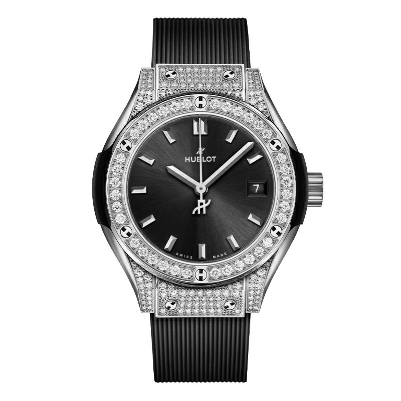 HUBLOT CLASSIC FUSION TITANIUM PAVÉ ウブロ クラシック・フュージョン チタニウム パヴェ 591.NX.1470.RX.1604