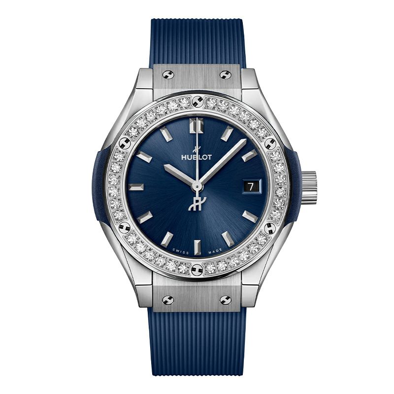 HUBLOT CLASSIC FUSION TITANIUM BLUE DIAMONDS ウブロ クラシック・フュージョン チタニウム ブルー ダイヤモンド 591.NX.7170.RX.1204