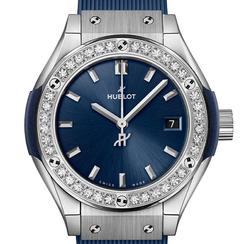 HUBLOT CLASSIC FUSION TITANIUM BLUE DIAMONDS ウブロ クラシック・フュージョン チタニウム ブルー ダイヤモンド 591.NX.7170.RX.1204