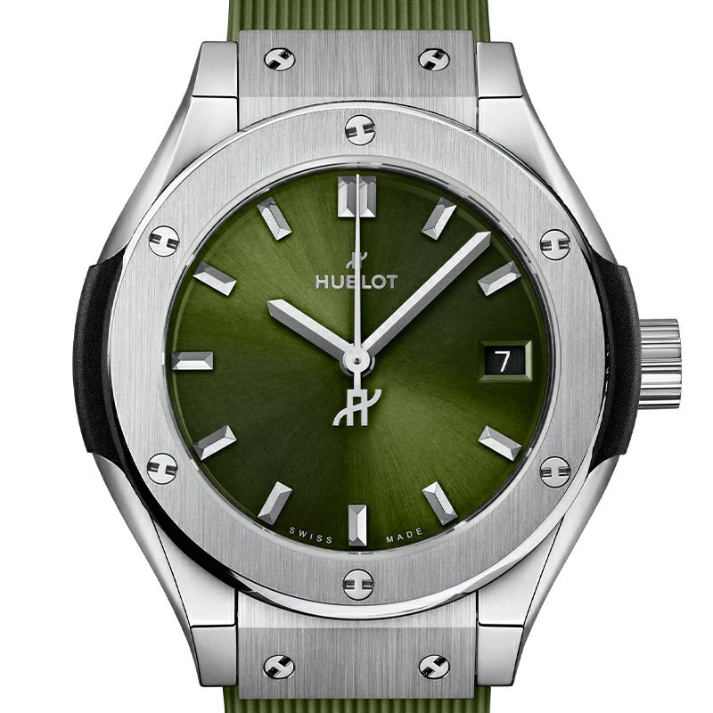 HUBLOT CLASSIC FUSION TITANIUM GREEN ウブロ クラシック・フュージョン チタニウム グリーン 591.NX.8970.RX