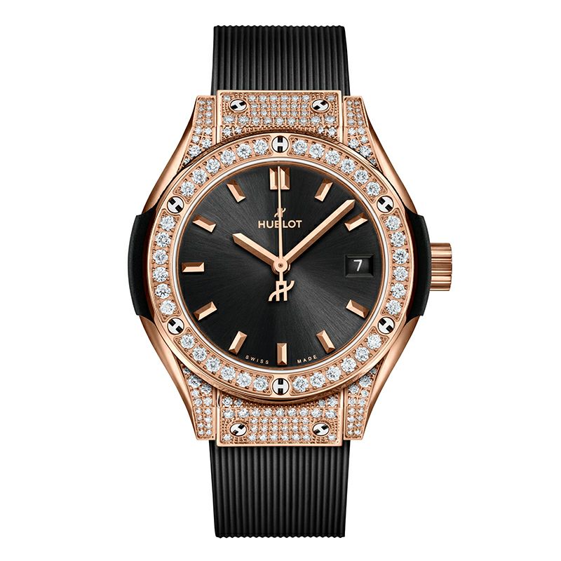 HUBLOT CLASSIC FUSION KING GOLD PAV&#201; ウブロ クラシック・フュージョン キングゴールド パヴェ 591.OX.1480.RX.1604