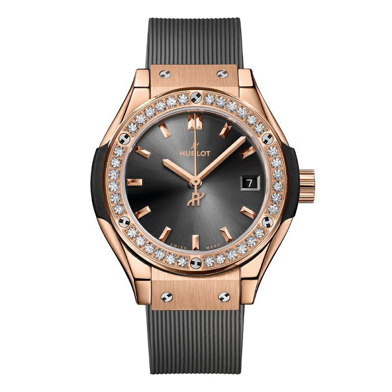 HUBLOT CLASSIC FUSION KING GOLD RACING GREY DIAMONDS ウブロ クラシック・フュージョン キングゴールド レーシンググレー ダイヤモンド 591.OX.7080.RX.1204