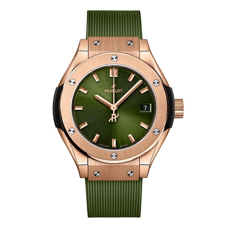 HUBLOT CLASSIC FUSION KING GOLD GREEN ウブロ クラシック・フュージョン キングゴールド グリーン 591.OX.8980.RX