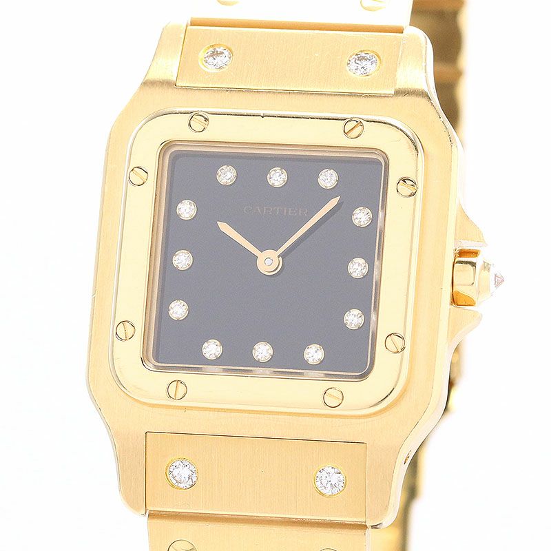 中古】CARTIER SANTOS CARREE / SANTOS GALBEE LARGE MODEL カルティエ 