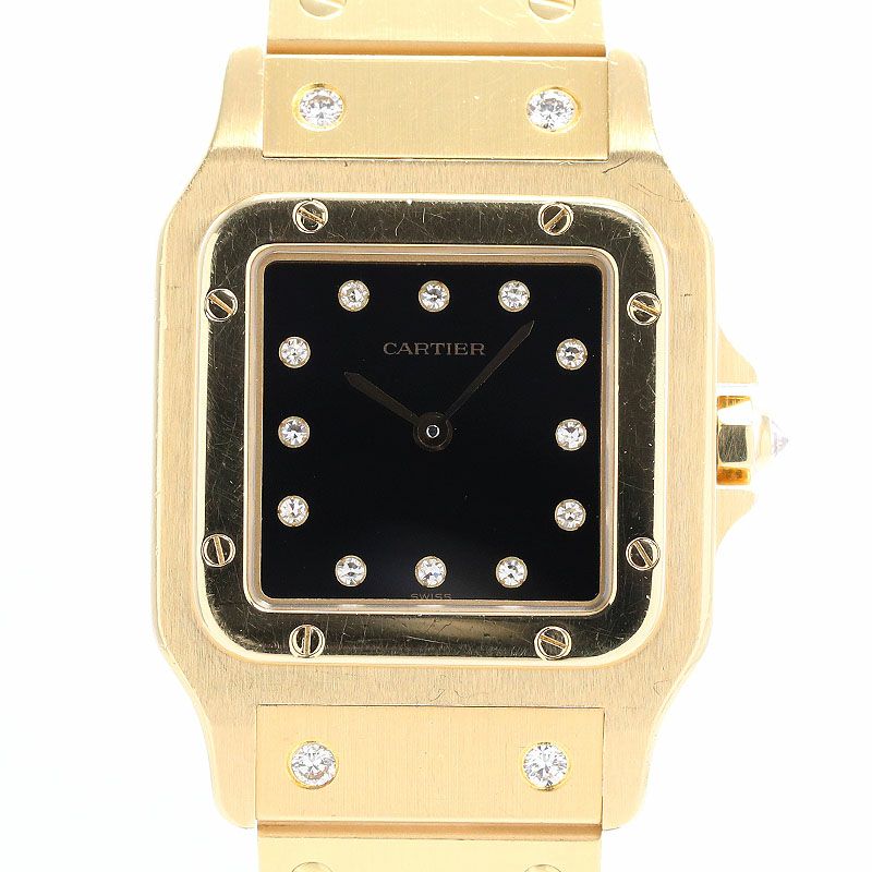 【中古】CARTIER SANTOS CARREE / SANTOS GALBEE LARGE MODEL カルティエ サントス カレ LM / サントス ガルベ LM 84430000 (2960)
