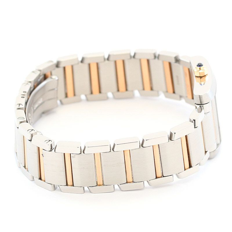 カルティエ ホワイトダイヤル タンクフランセーズ WE110004 新品)CARTIER カルティエ タンク フランセーズ SM WE110004