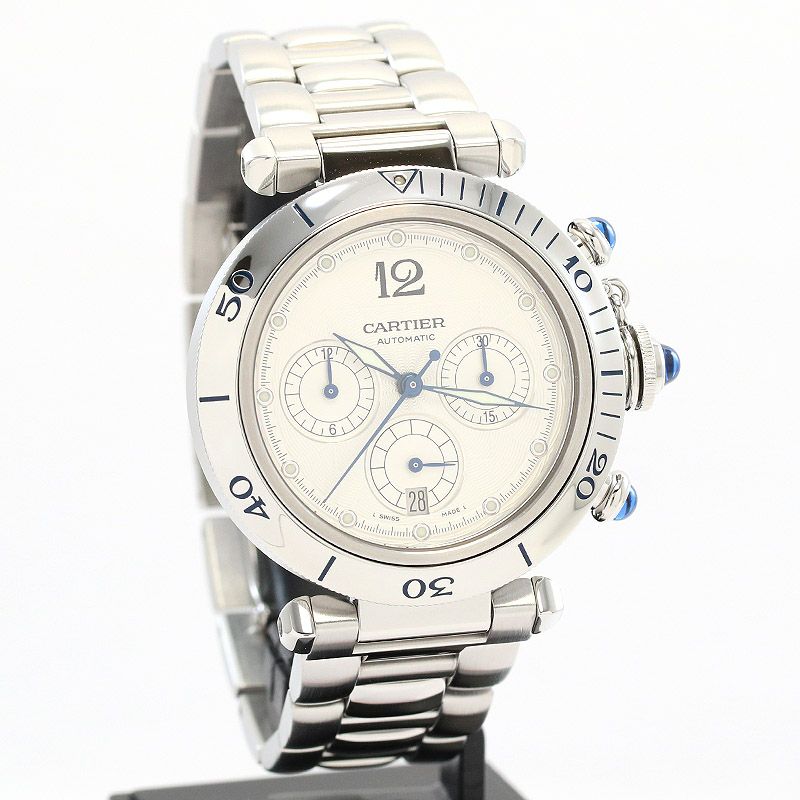 【中古】CARTIER PASHA DE CARTIER PLONGEUR CHRONOGRAPH カルティエ パシャ ドゥ カルティエ プロンジャー クロノグラフ 38MM W31030H3