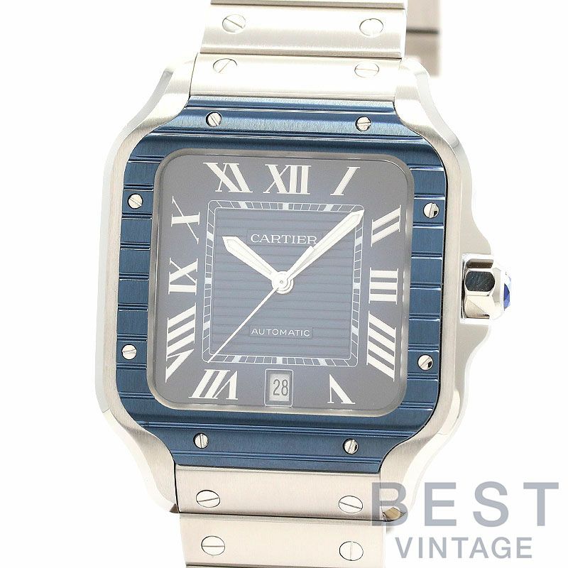 【中古】CARTIER SANTOS DE CARTIER LARGE MODEL カルティエ サントス ドゥ カルティエ LM WSSA0048