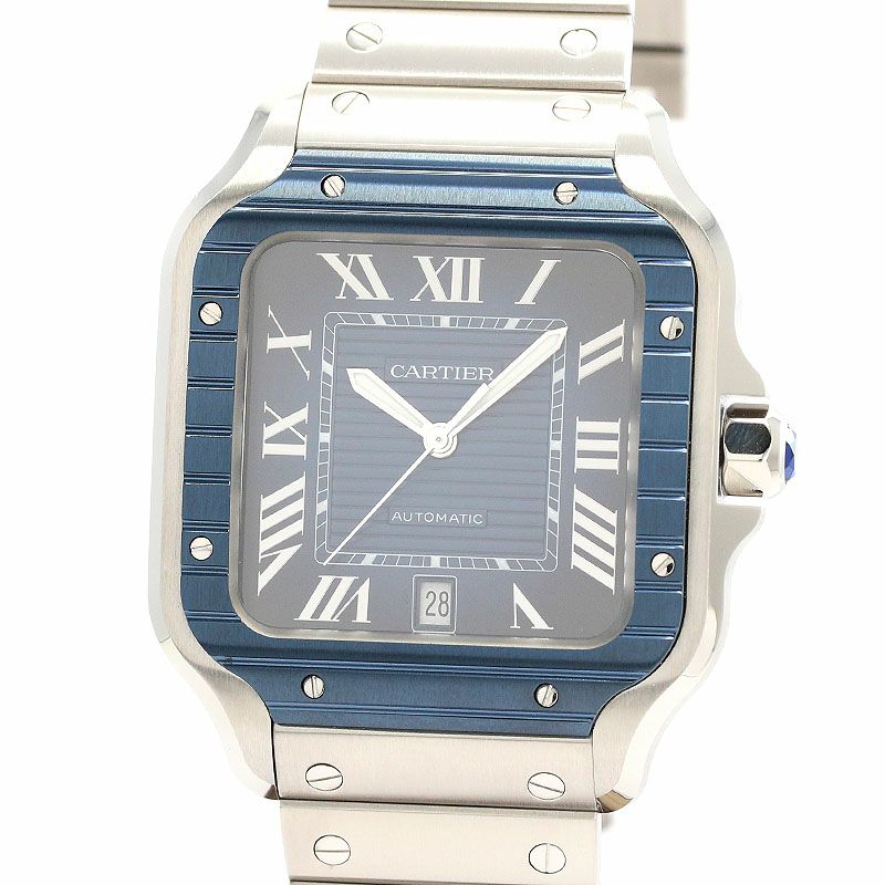 【中古】CARTIER SANTOS DE CARTIER LARGE MODEL カルティエ サントス ドゥ カルティエ LM WSSA0048