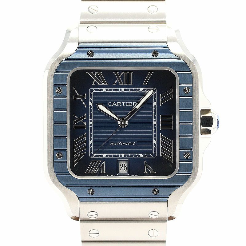 【中古】CARTIER SANTOS DE CARTIER LARGE MODEL カルティエ サントス ドゥ カルティエ LM WSSA0048