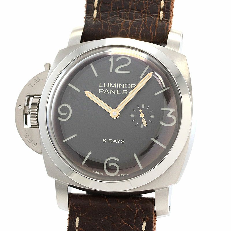 【中古】OFFICINE PANERAI LUMINOR 1950 LEFT-HANDED 8 DAYS TITANIO LIMITED オフィチーネ・パネライ ルミノール 1950 レフトハンド 8デイズ チタニオ 47MM 1000本限定 PAM00368
