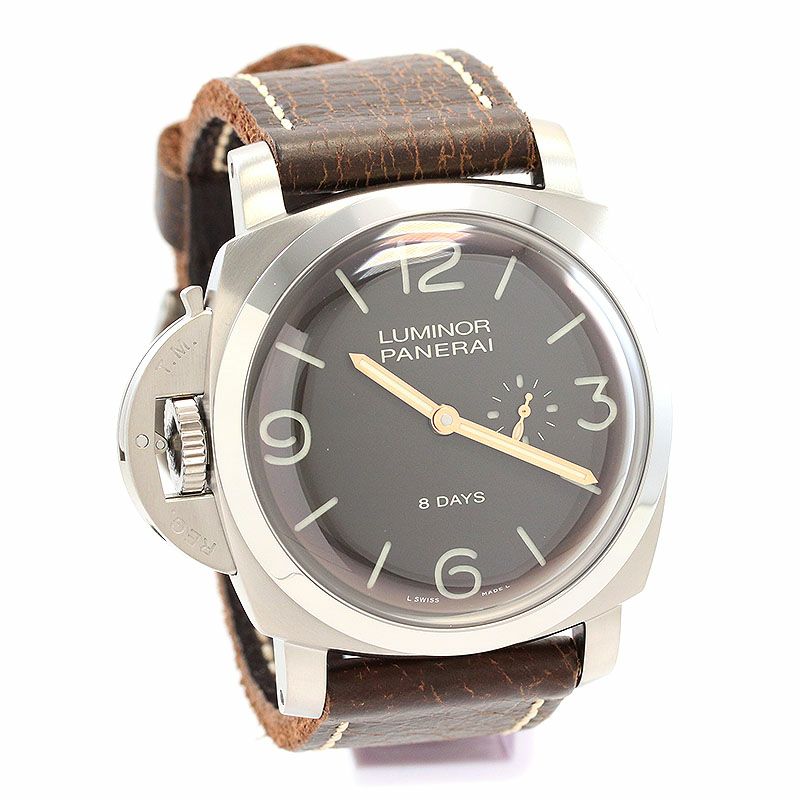 中古】OFFICINE PANERAI LUMINOR 1950 LEFT-HANDED 8 DAYS TITANIO LIMITED オフィチーネ・パネライ  ルミノール 1950 レフトハンド 8デイズ チタニオ 47MM 1000本限定  PAM00368｜ヴィンテージブランド｜時計・腕時計の通販サイトBEST ISHIDA（正規・中古販売店）