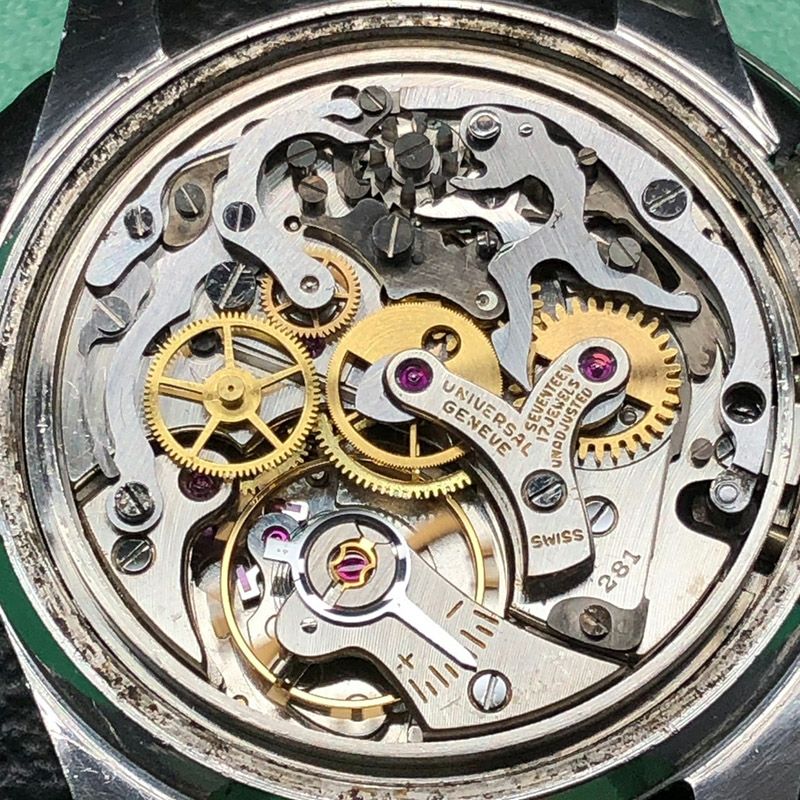 中古】UNIVERSAL GENEVE TRI-COMPAX ユニバーサル・ジュネーブ  