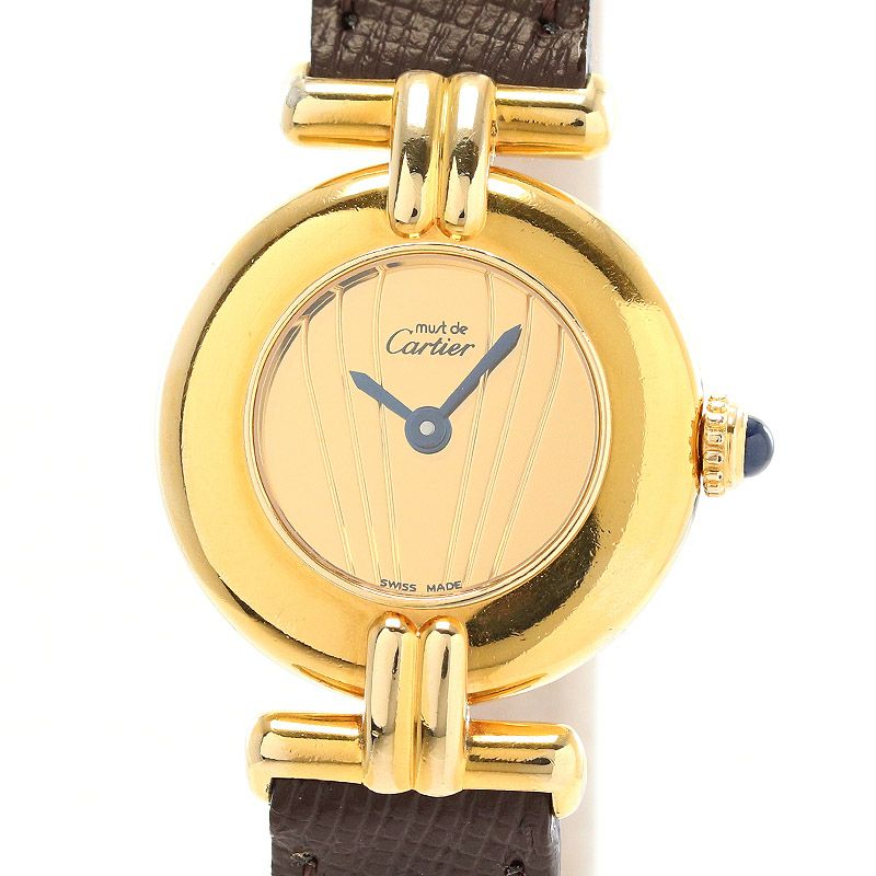中古】CARTIER MUST COLISEE VERMEIL SMALL MODEL カルティエ マスト  