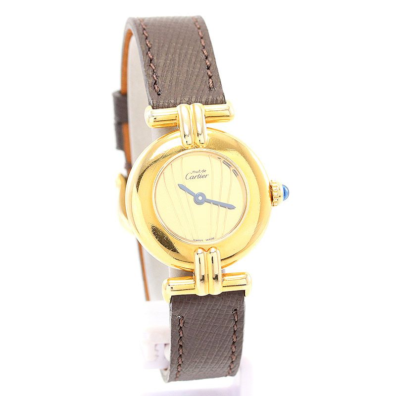 中古】CARTIER MUST COLISEE VERMEIL SMALL MODEL カルティエ マスト コリゼ ヴェルメイユ SM  W1000553 (590002)｜ヴィンテージブランド｜時計・腕時計の通販サイトBEST ISHIDA（正規・中古販売店）