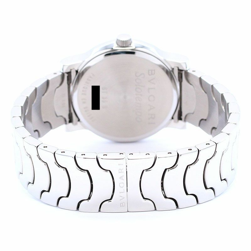BVLGARI Solotempo ST35S アナログ 腕時計 White 中古】BVLGARI SOLOTEMPO ブルガリ ソロテンポ ST35S