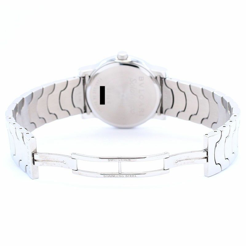 BVLGARI Solotempo ST35S アナログ 腕時計 White ブルガリ BVLGARI ソロテンポ ST35S ホワイト SS メンズ 腕時計