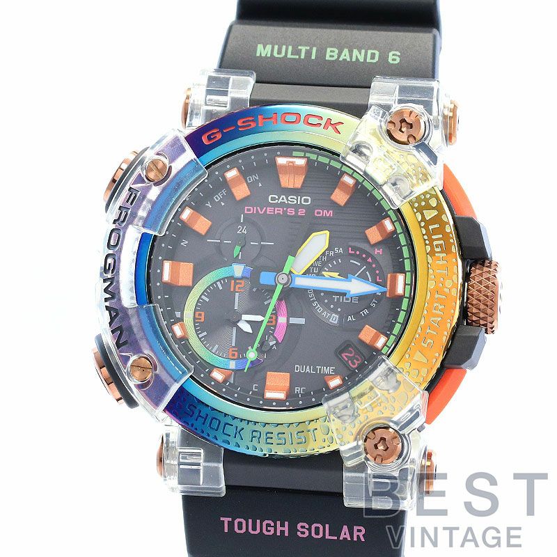 【中古】CASIO G-SHOCK FROGMAN BORNEO RAINBOW TOAD カシオ Gショック フロッグマン ボルネオ・レインボー・トード GWF-A1000BRT-1AJR