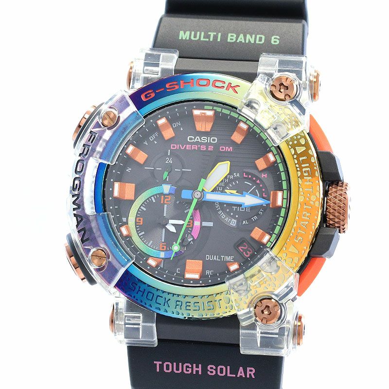 【中古】CASIO G-SHOCK FROGMAN BORNEO RAINBOW TOAD カシオ Gショック フロッグマン ボルネオ・レインボー・トード GWF-A1000BRT-1AJR
