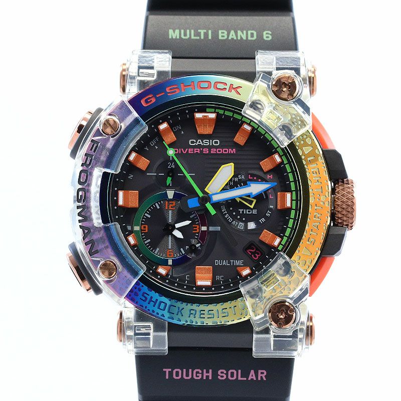 【中古】CASIO G-SHOCK FROGMAN BORNEO RAINBOW TOAD カシオ Gショック フロッグマン ボルネオ・レインボー・トード GWF-A1000BRT-1AJR