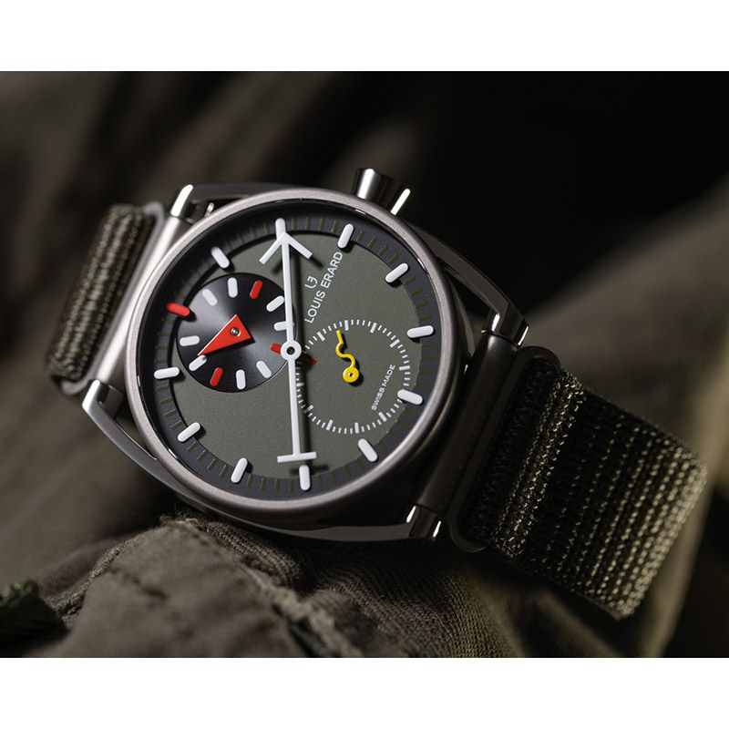 LOUIS ERARD Excellence Limited Edition Alain Silberstein Regulator Khaki ルイ・エラール エクセレンス リミテッドエディション アラン・シルベスタイン レギュレーター カーキ LE85358TT06BTT89