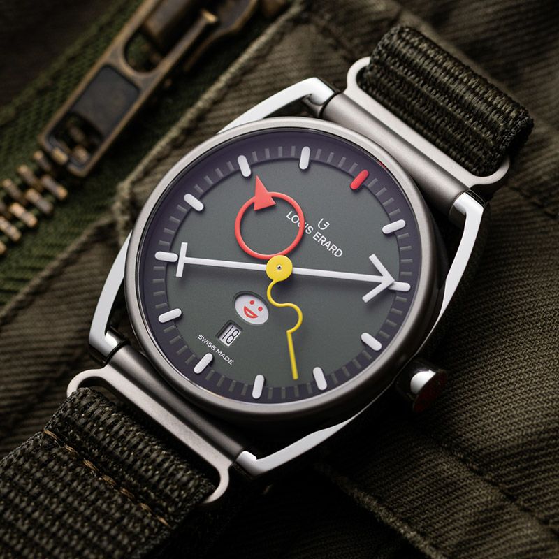 LOUIS ERARD Excellence Limited Edition Alain Silberstein Smile Days Khaki ルイ・エラール エクセレンス リミテッドエディション アラン・シルベスタイン スマイルデイズ カーキ LE75357TT06BTT89