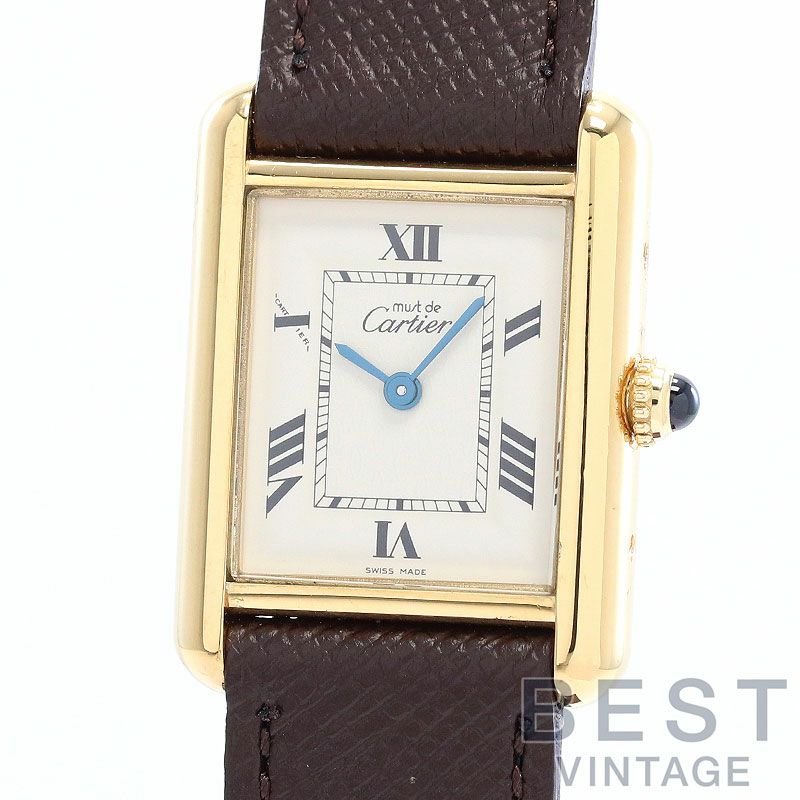 中古】CARTIER MUST TANK SMALL MODEL VERMEIL カルティエ マスト