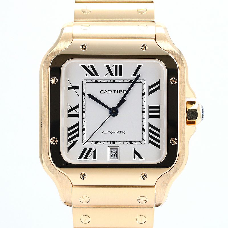 【中古】CARTIER SANTOS DE CARTIER LARGE MODEL カルティエ サントス ドゥ カルティエ LM WGSA0029