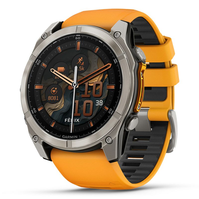 GARMIN fenix 8 Sapphire AMOLED 51mm Ti / Orange ガーミン フェニックス8 サファイア アモレッド 51mm Ti / オレンジ 010-02905-50