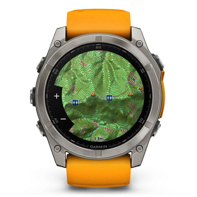 GARMIN fenix 8 Sapphire AMOLED 51mm Ti / Orange ガーミン フェニックス8 サファイア アモレッド 51mm Ti / オレンジ 010-02905-50
