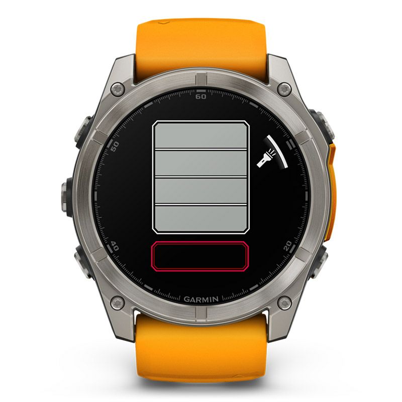 GARMIN fenix 8 Sapphire AMOLED 51mm Ti / Orange ガーミン フェニックス8 サファイア アモレッド 51mm Ti / オレンジ 010-02905-50
