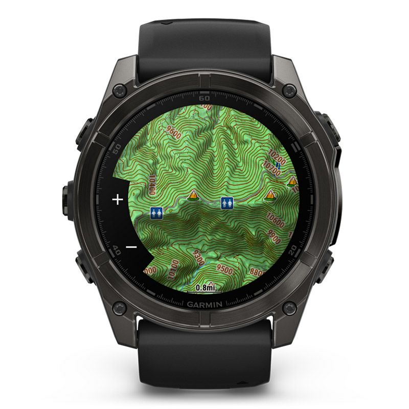 GARMIN fenix 8 Sapphire AMOLED 51mm Ti Carbon Gray DLC / Black 