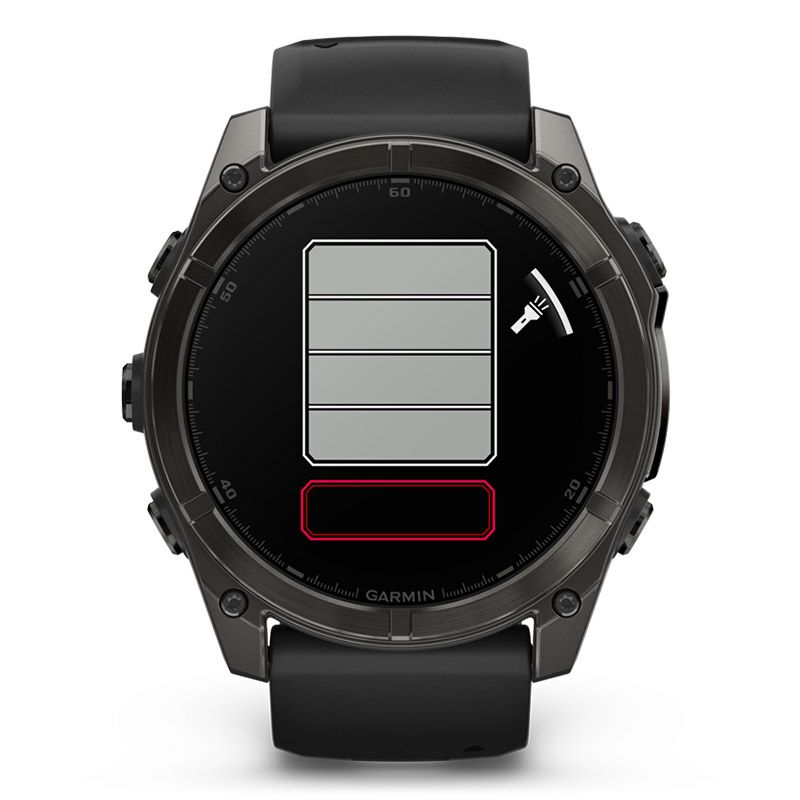 GARMIN fenix 8 Sapphire AMOLED 51mm Ti Carbon Gray DLC / Black 