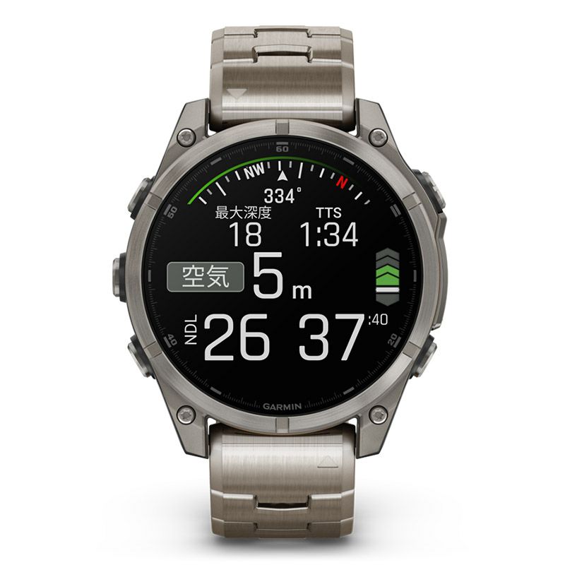 GARMIN fenix 8 Sapphire AMOLED 47mm Ti / Metal Band ガーミン フェニックス8 サファイア アモレッド 47mm Ti / メタルバンド 010-02904-47