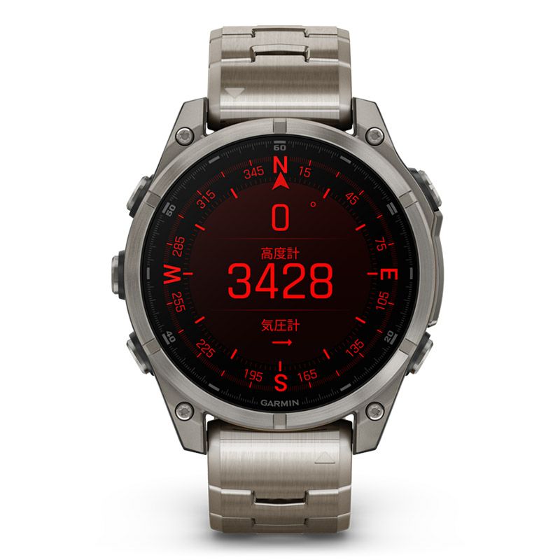 GARMIN fenix 8 Sapphire AMOLED 47mm Ti / Metal Band ガーミン フェニックス8 サファイア アモレッド 47mm Ti / メタルバンド 010-02904-47