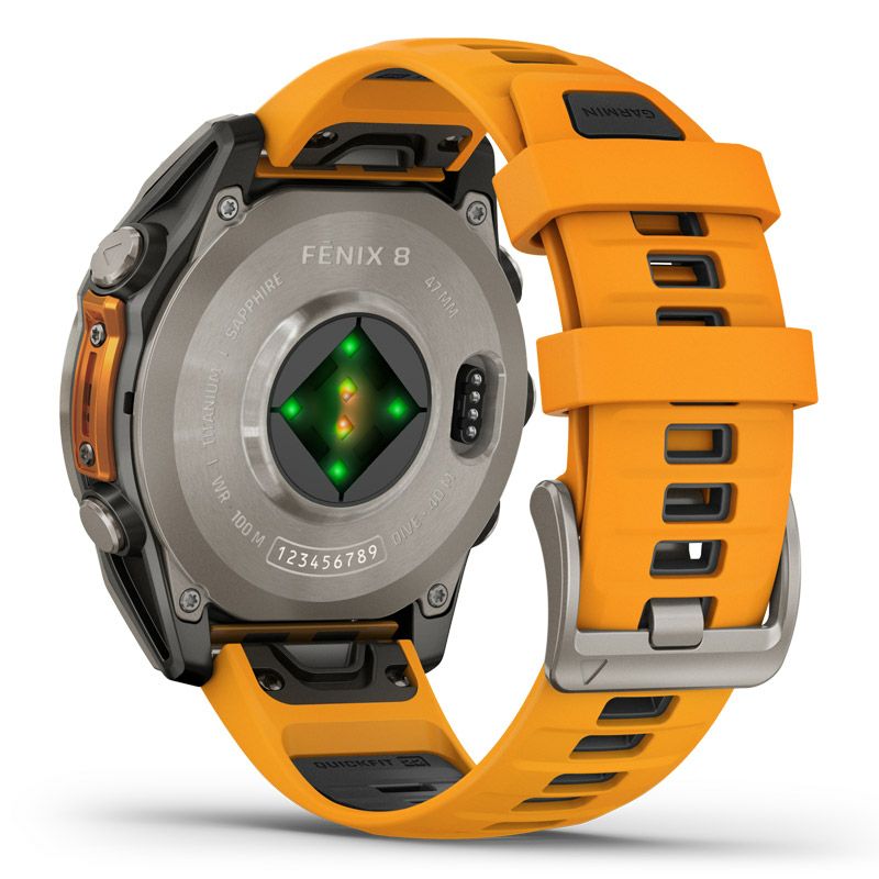 GARMIN fenix 8 Sapphire AMOLED 47mm Ti / Orange ガーミン フェニックス8 サファイア アモレッド 47mm Ti / オレンジ 010-02904-17