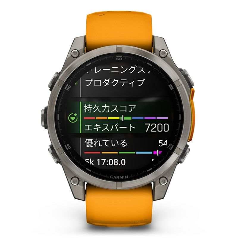 GARMIN fenix 8 Sapphire AMOLED 47mm Ti / Orange ガーミン フェニックス8 サファイア アモレッド 47mm Ti / オレンジ 010-02904-17