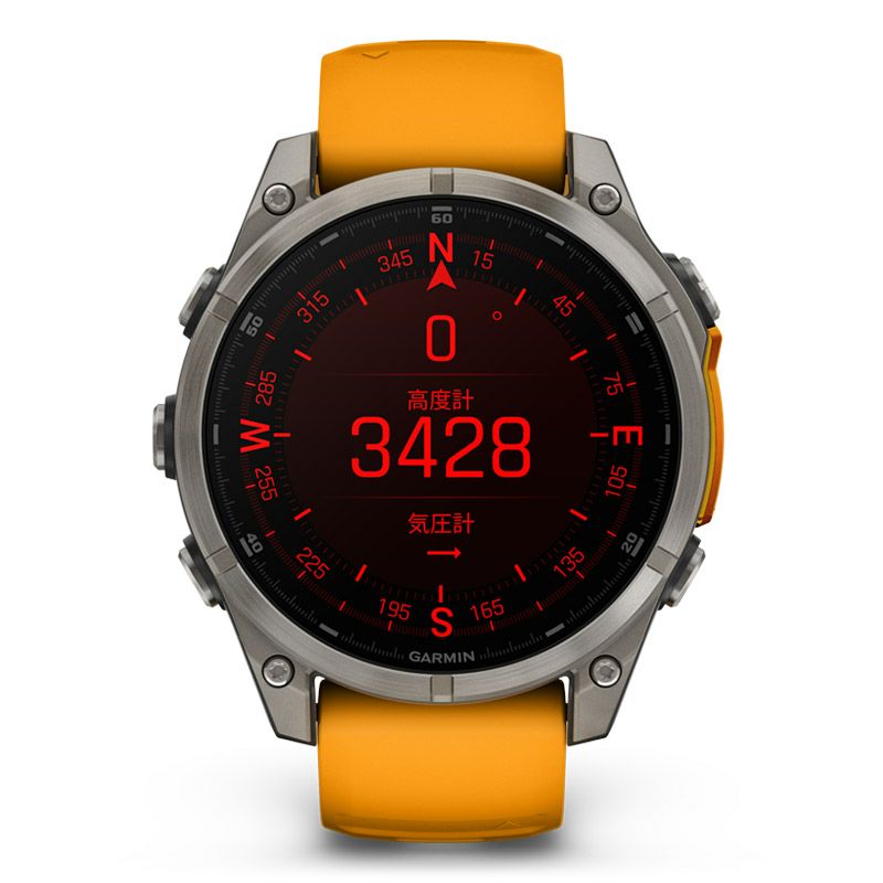 GARMIN fenix 8 Sapphire AMOLED 47mm Ti / Orange ガーミン フェニックス8 サファイア アモレッド  47mm Ti / オレンジ 010-02904-17｜正規取り扱いブランド｜時計・腕時計の通販サイトBEST ISHIDA（正規・中古販売店）