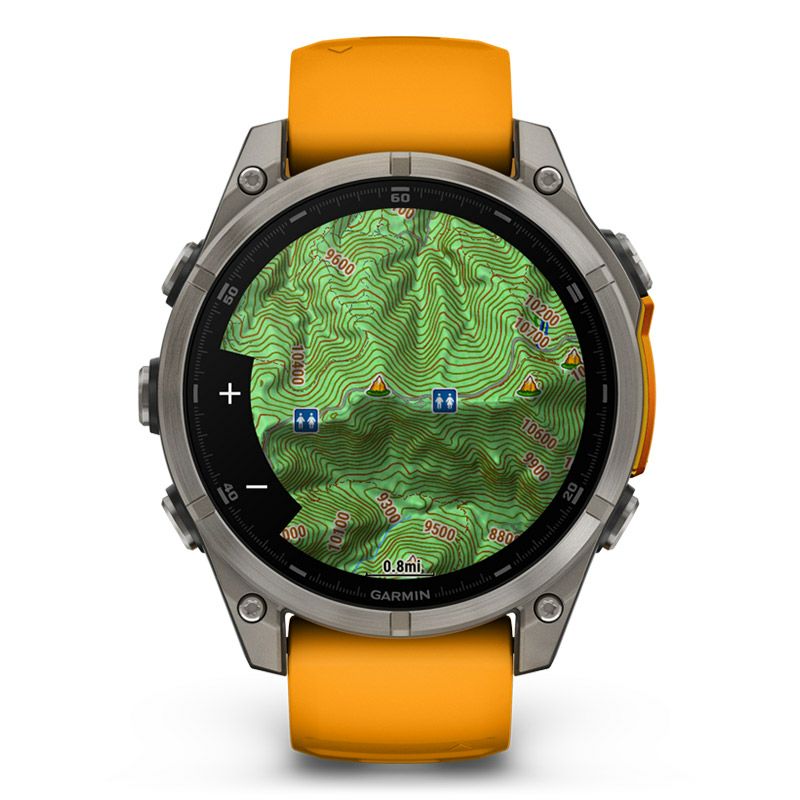 GARMIN fenix 8 Sapphire AMOLED 47mm Ti / Orange ガーミン フェニックス8 サファイア アモレッド 47mm Ti / オレンジ 010-02904-17