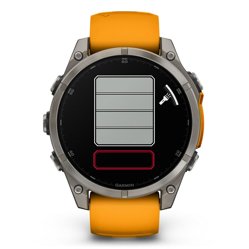 GARMIN fenix 8 Sapphire AMOLED 47mm Ti / Orange ガーミン フェニックス8 サファイア アモレッド 47mm Ti / オレンジ 010-02904-17